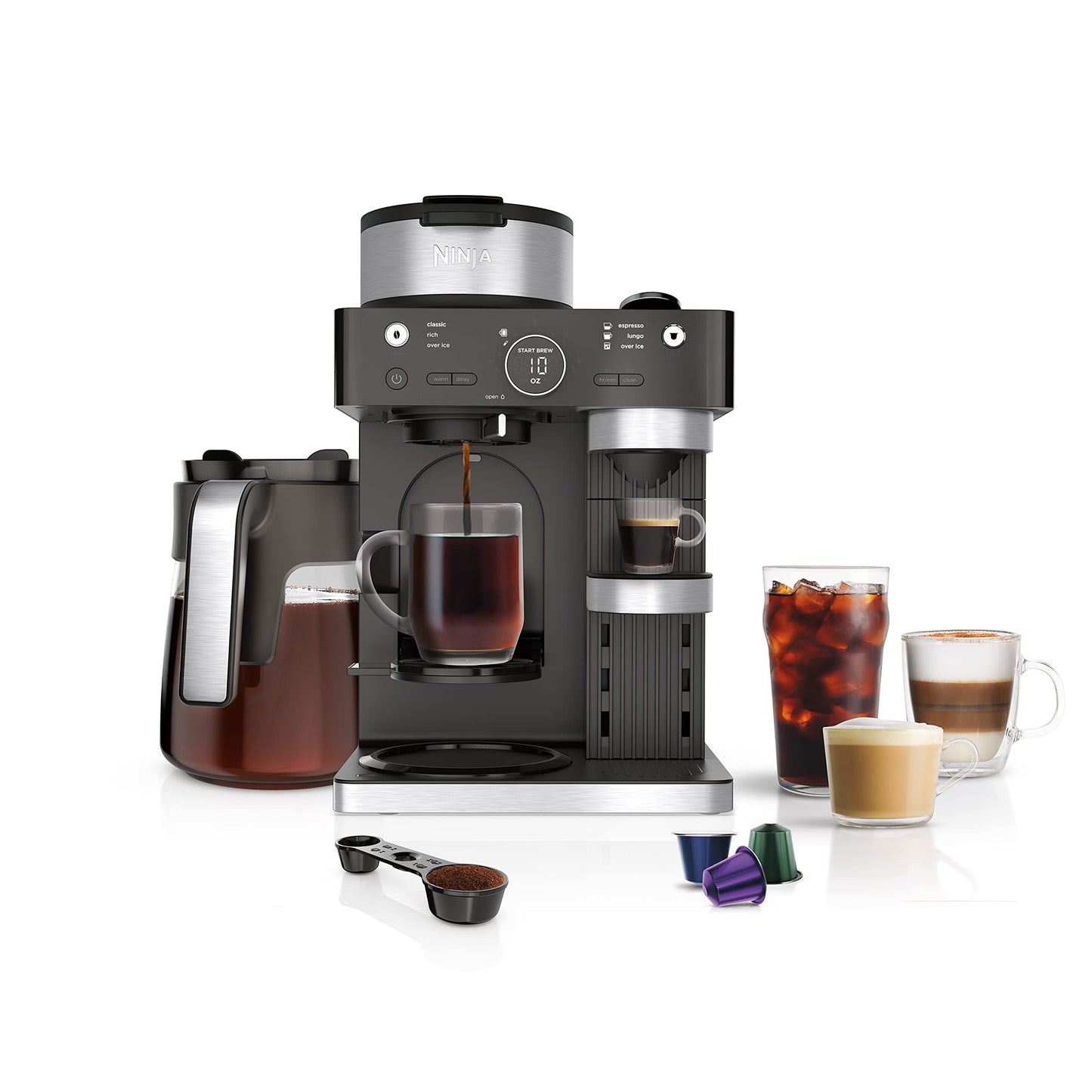 Coffee Maker with Multi-Style Brewing Options