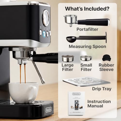 Automatic Espresso Machine with One-Touch Brewing