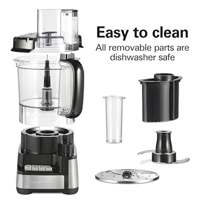12-Cup Food Processor with Stack & Snap Design