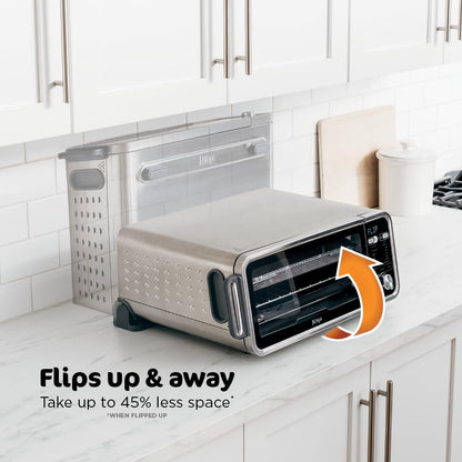 8-in-1 Air Fryer Toaster Oven with Flip-Up Design