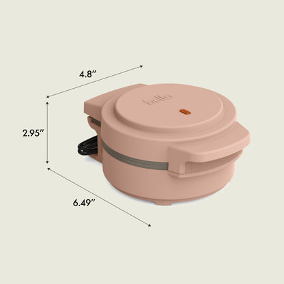 Mini Waffle Maker with Snack-and-Store Design
