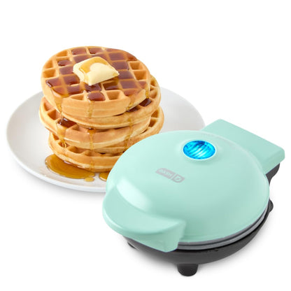 Mini Waffle Maker with Compact Nonstick Design