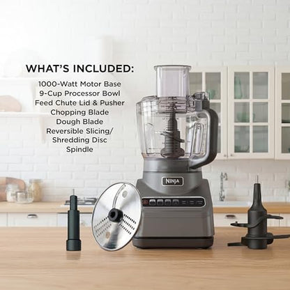 9-Cup Food Processor with 4-in-1 Functions