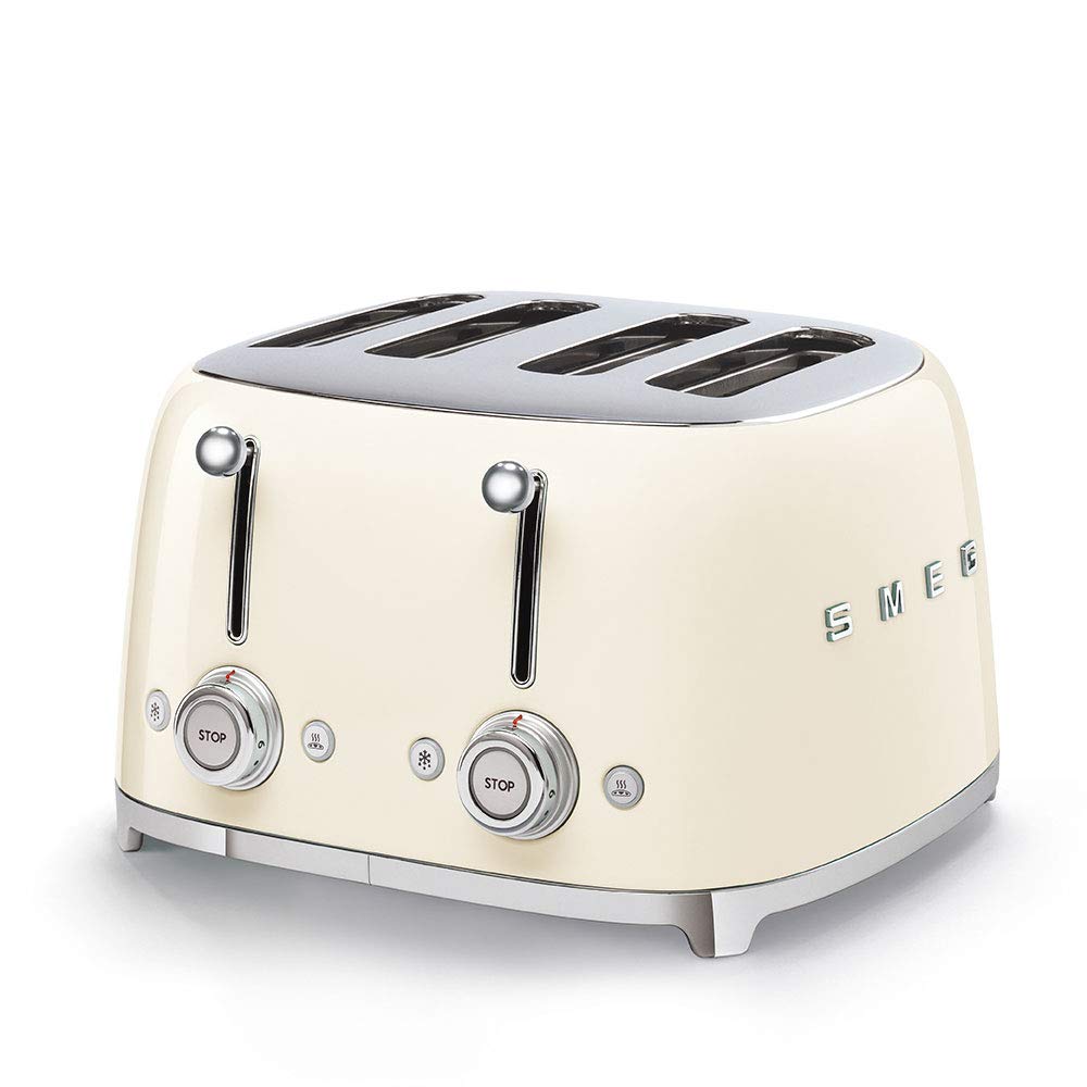 4-Slice Retro Toaster with Extra-Wide Slots