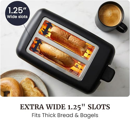Extra-Wide Slot Toaster with Adjustable Browning