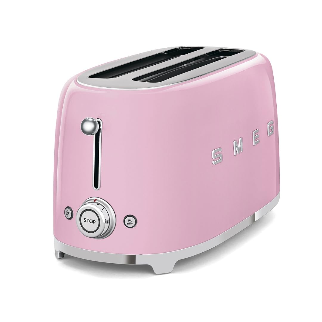 2-Slice Retro Toaster with Wide-Slot Design