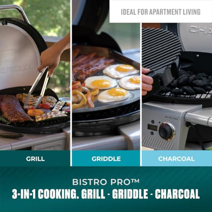 3-in-1 Electric Griddle & Charcoal Grill