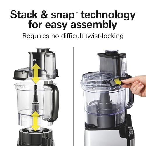12-Cup Food Processor with Stack & Snap Design