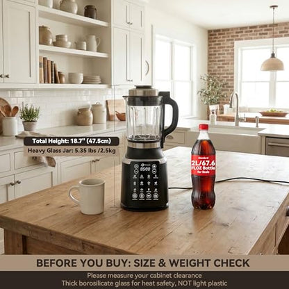 1500W Glass Blender with 14 Preset Programs