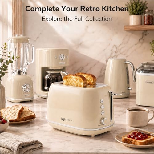 2-Slice Retro Toaster with 6 Browning Settings