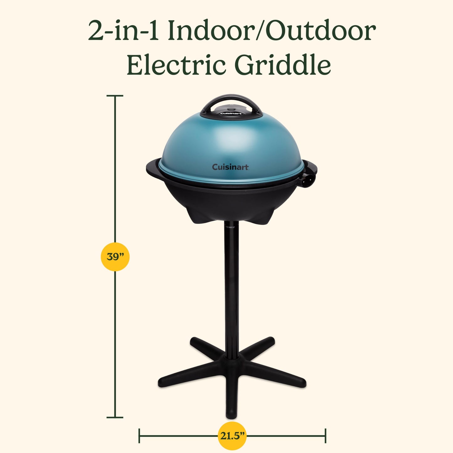 2-in-1 Indoor/Outdoor Electric Grill
