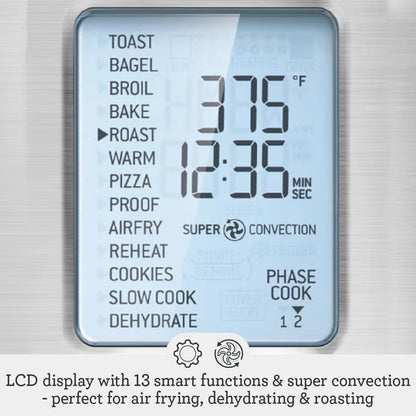 Smart Air Fryer Toaster Oven with Convection Cooking