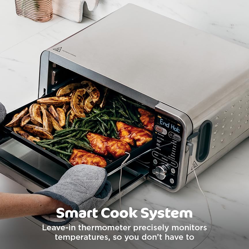 8-in-1 Air Fryer Toaster Oven with Flip-Up Design