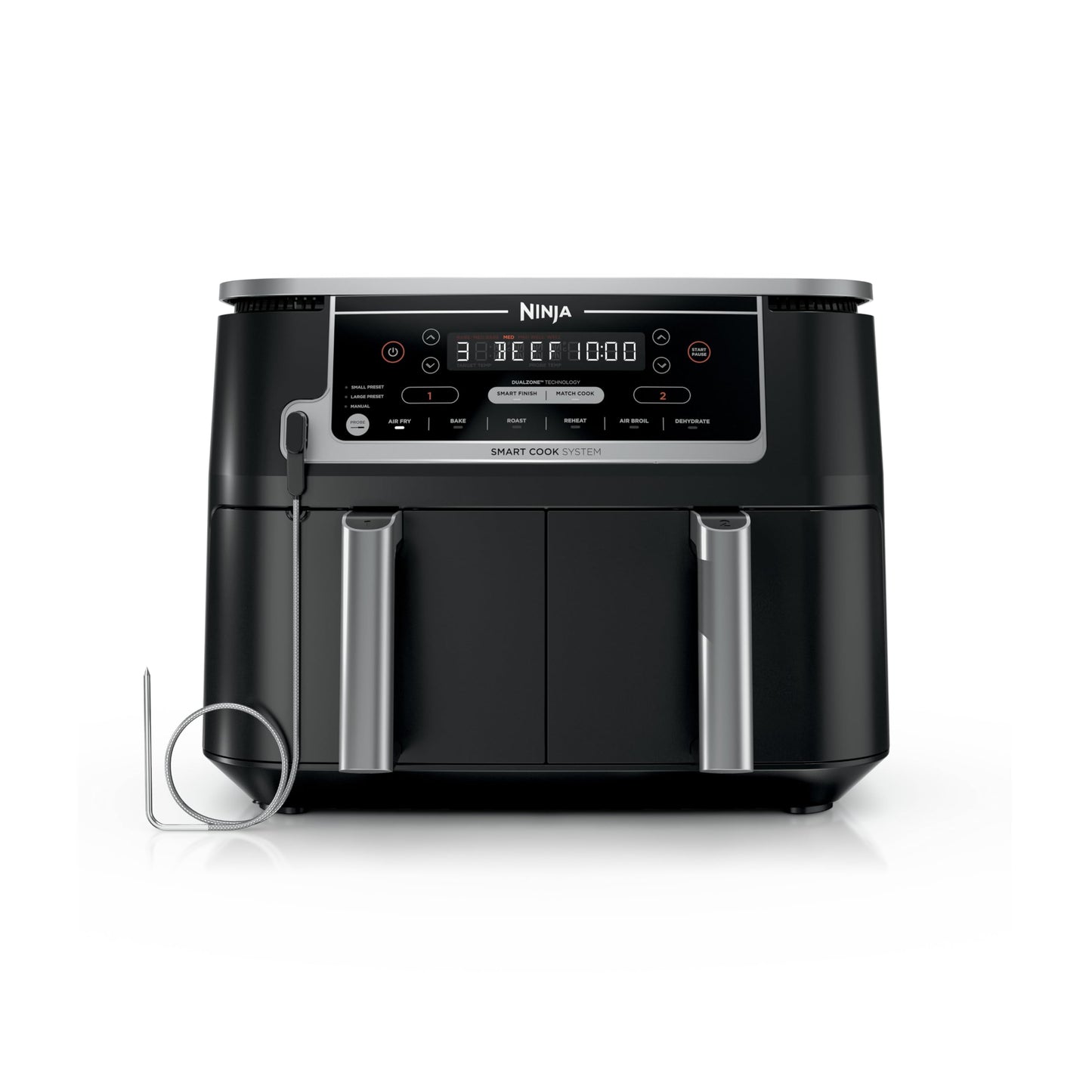 Dual-Zone Air Fryer with Smart Finish Cooking