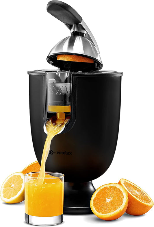 Electric Citrus Juicer with Pulp Control & Auto Shutoff