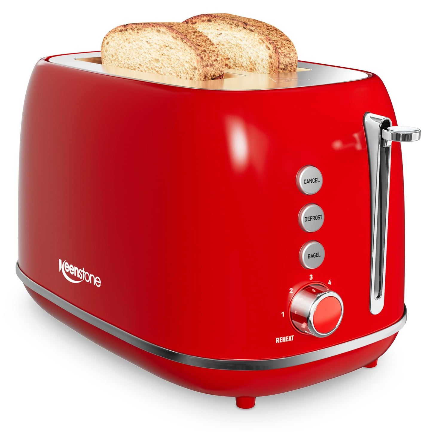 2-Slice Retro Toaster with 6 Browning Settings