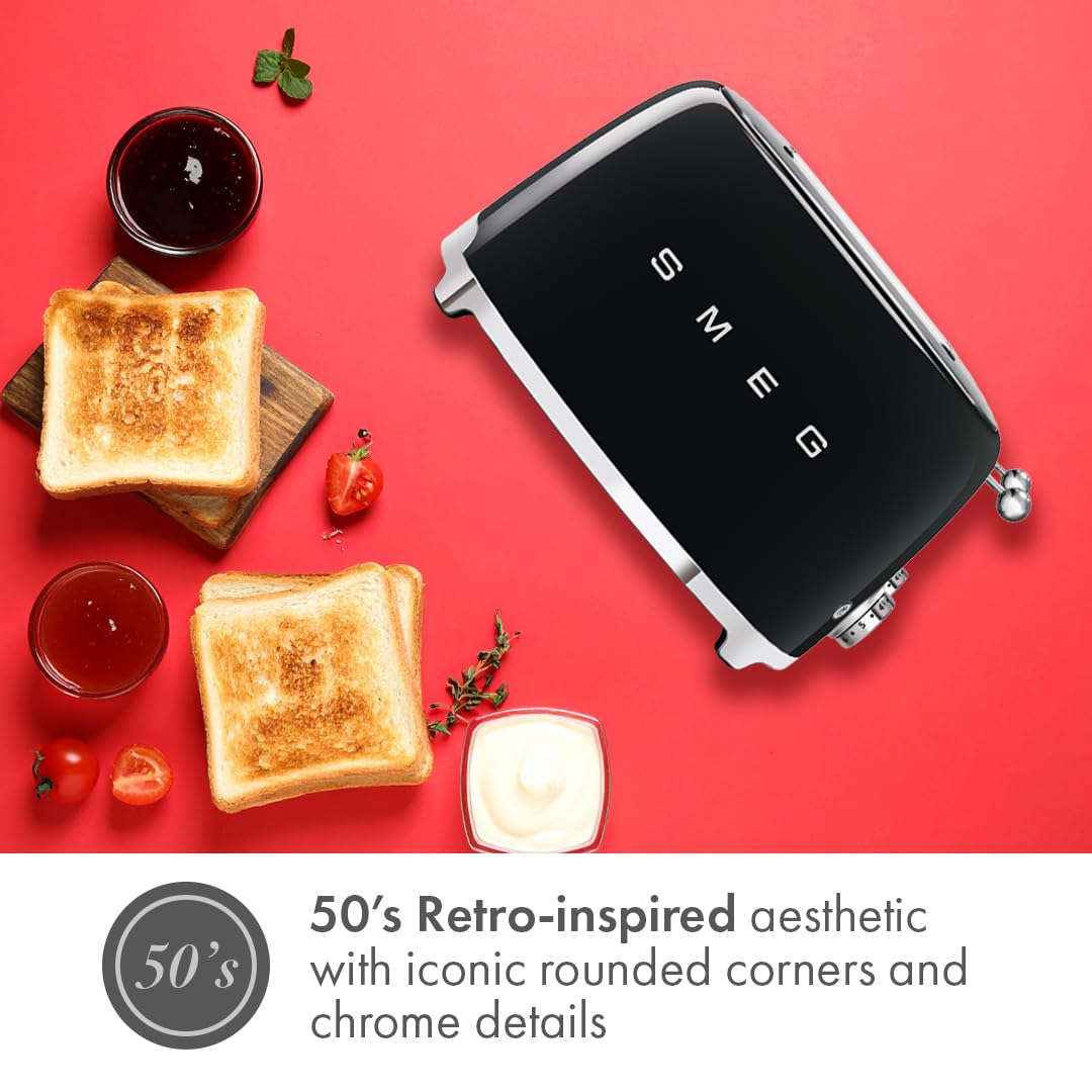 4-Slice Retro Toaster with Extra-Wide Slots