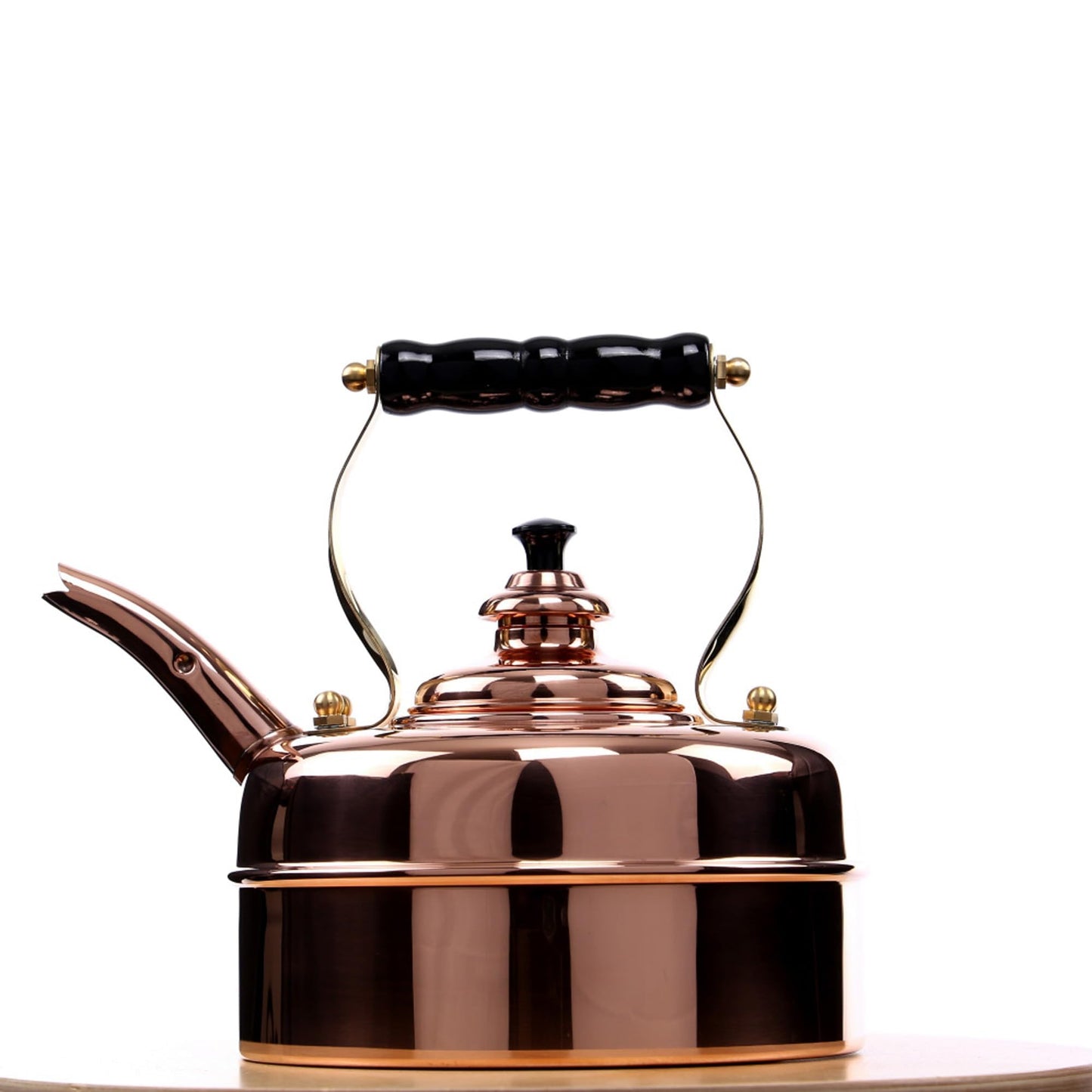 1.9-Quart Copper Tea Kettle with Whistling Lid