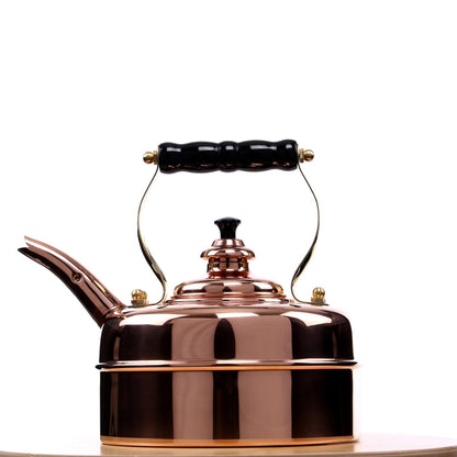 1.9-Quart Copper Tea Kettle with Whistling Lid