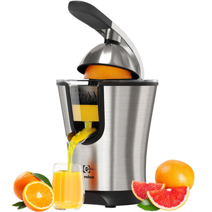 Electric Citrus Juicer with Pulp Control & Auto Shutoff