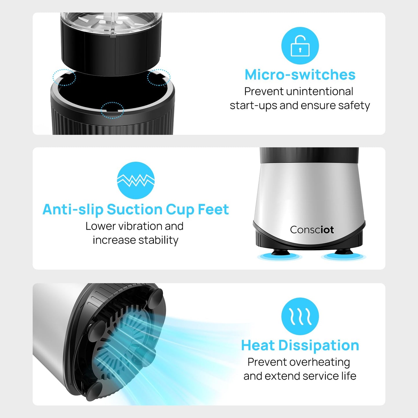 Countertop Blender with Multi-Speed Control