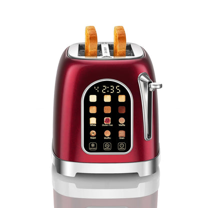 2-Slice Touchscreen Toaster with 6 Browning Levels