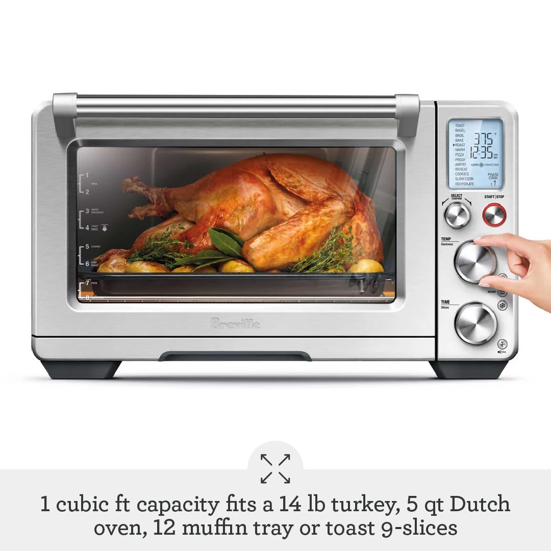 Smart Air Fryer Toaster Oven with Convection Cooking