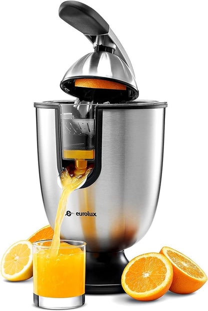 Electric Citrus Juicer with Pulp Control & Auto Shutoff