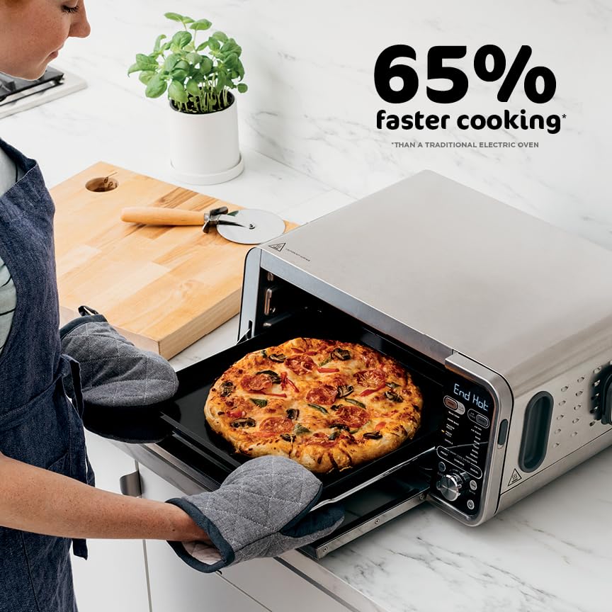 8-in-1 Air Fryer Toaster Oven with Flip-Up Design