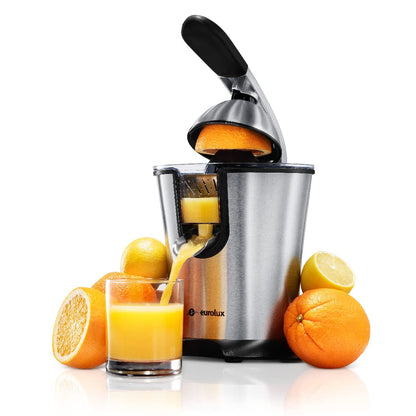 Electric Citrus Juicer with Pulp Control & Auto Shutoff