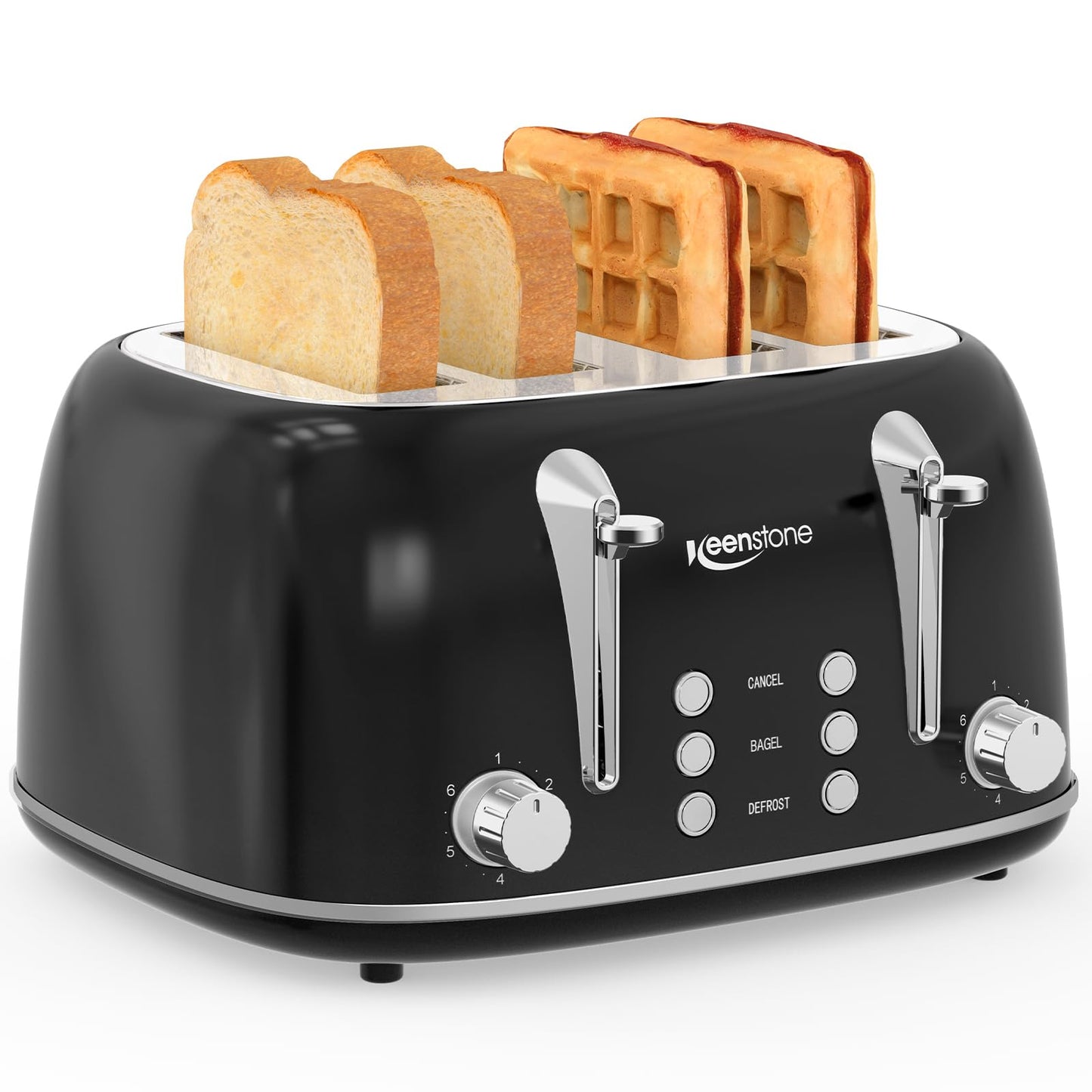 2-Slice Retro Toaster with 6 Browning Settings