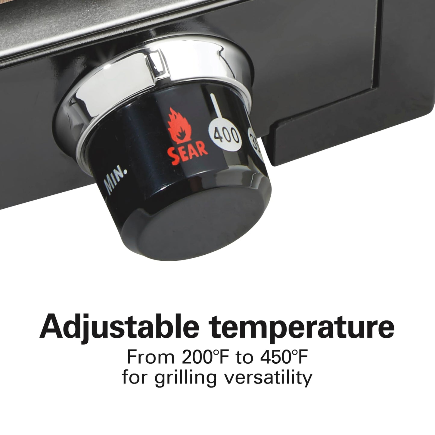 Indoor Searing Grill with Adjustable Temperature