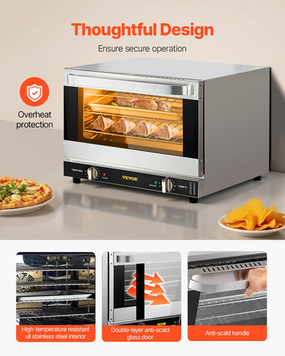 Commercial Convection Oven with High-Capacity Design