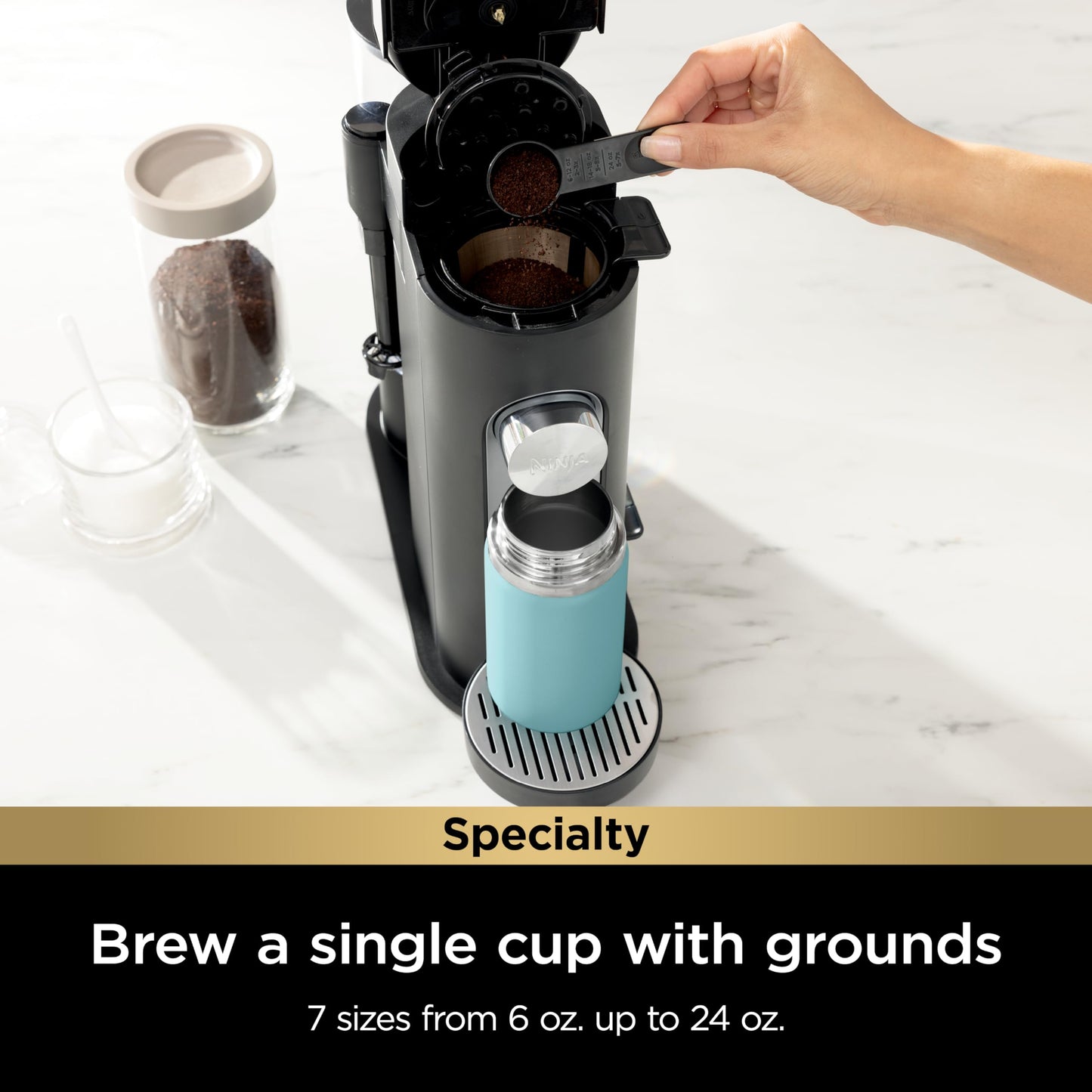 Pod & Grounds Coffee Maker with Specialty Brewing