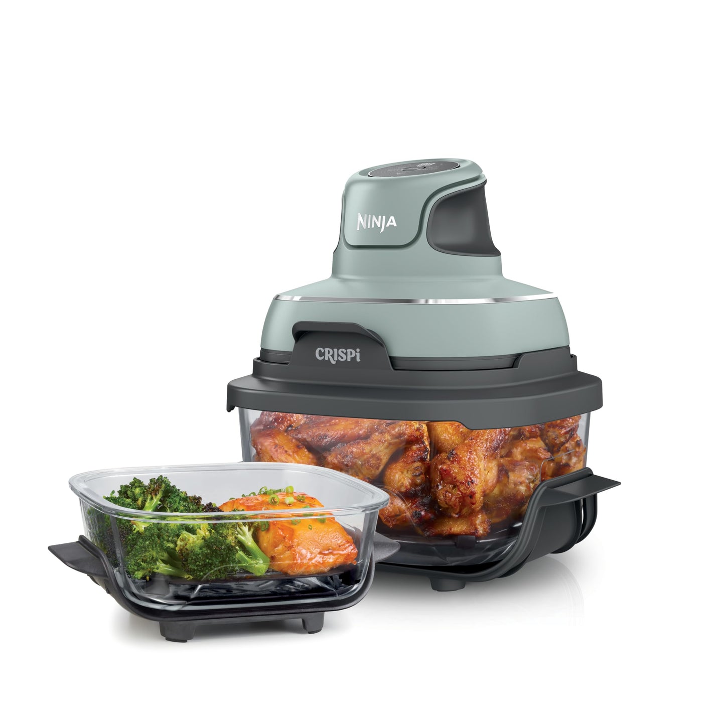 Portable Air Fryer with Glass Cooking Container