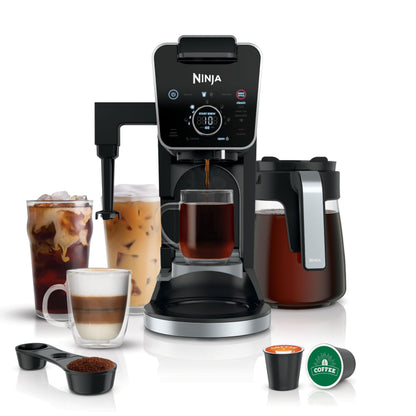 Specialty Drip Coffee Maker with Built-In Frother