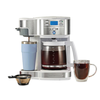 Dual-Brew Coffee Maker with 12-Cup Glass Carafe