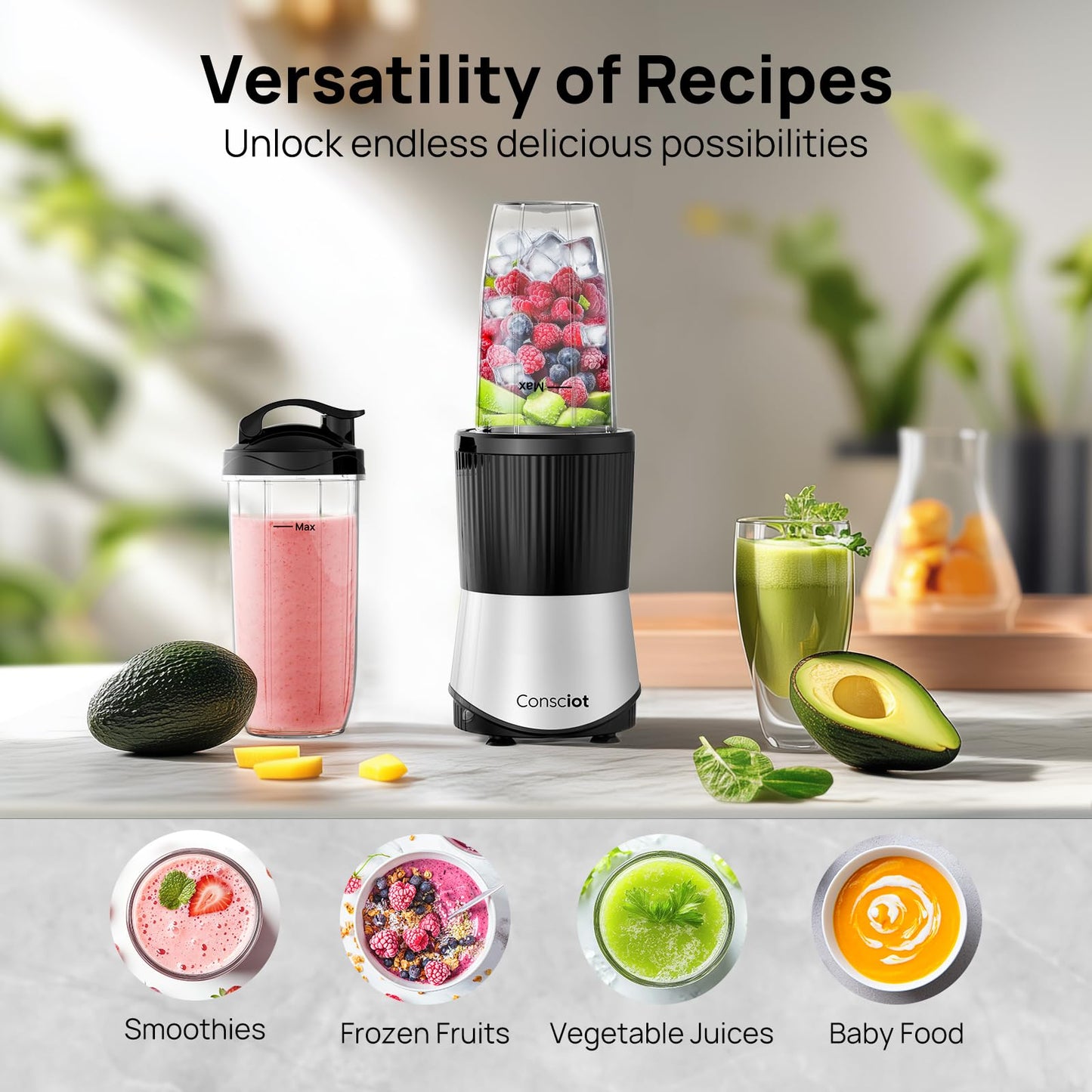 Countertop Blender with Multi-Speed Control
