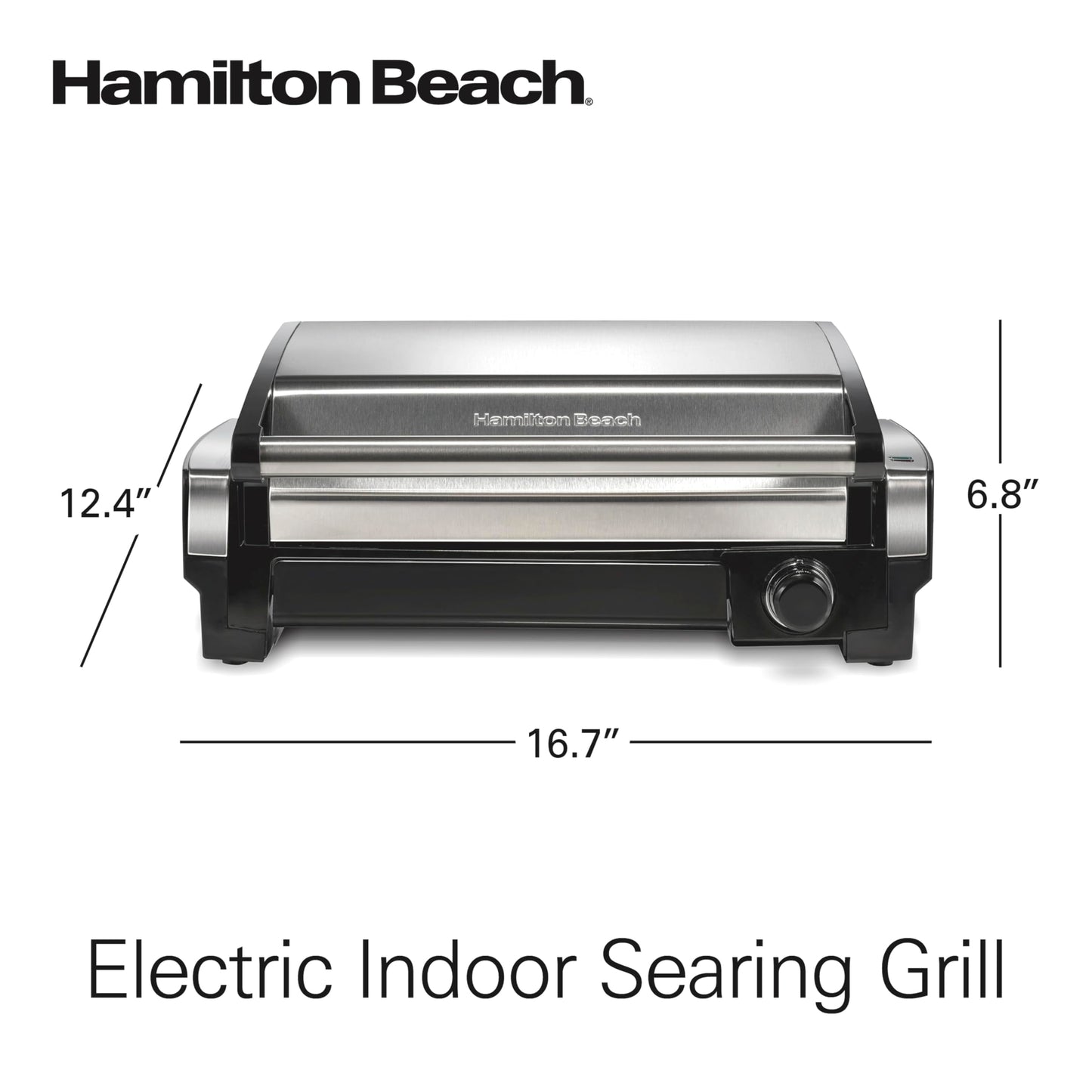Indoor Searing Grill with Adjustable Temperature