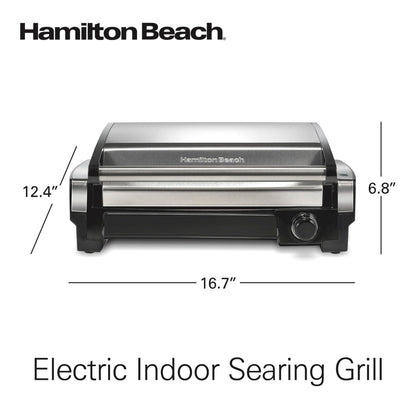 Indoor Searing Grill with Adjustable Temperature