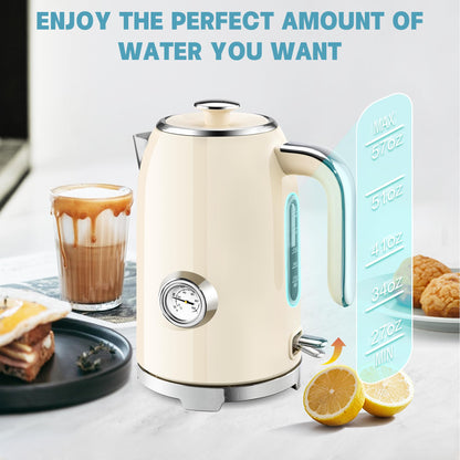 1.7L Electric Kettle with Stainless Steel Interior
