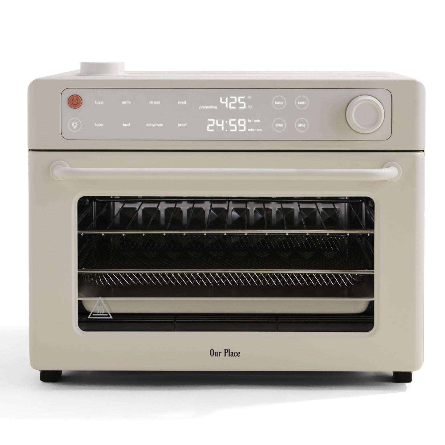 Compact Air Fryer Toaster Oven with Steam Infusion