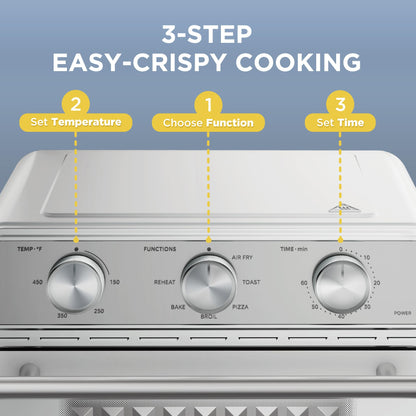 French Door Air Fryer Toaster Oven with Flex Design