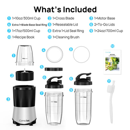 Countertop Blender with Multi-Speed Control
