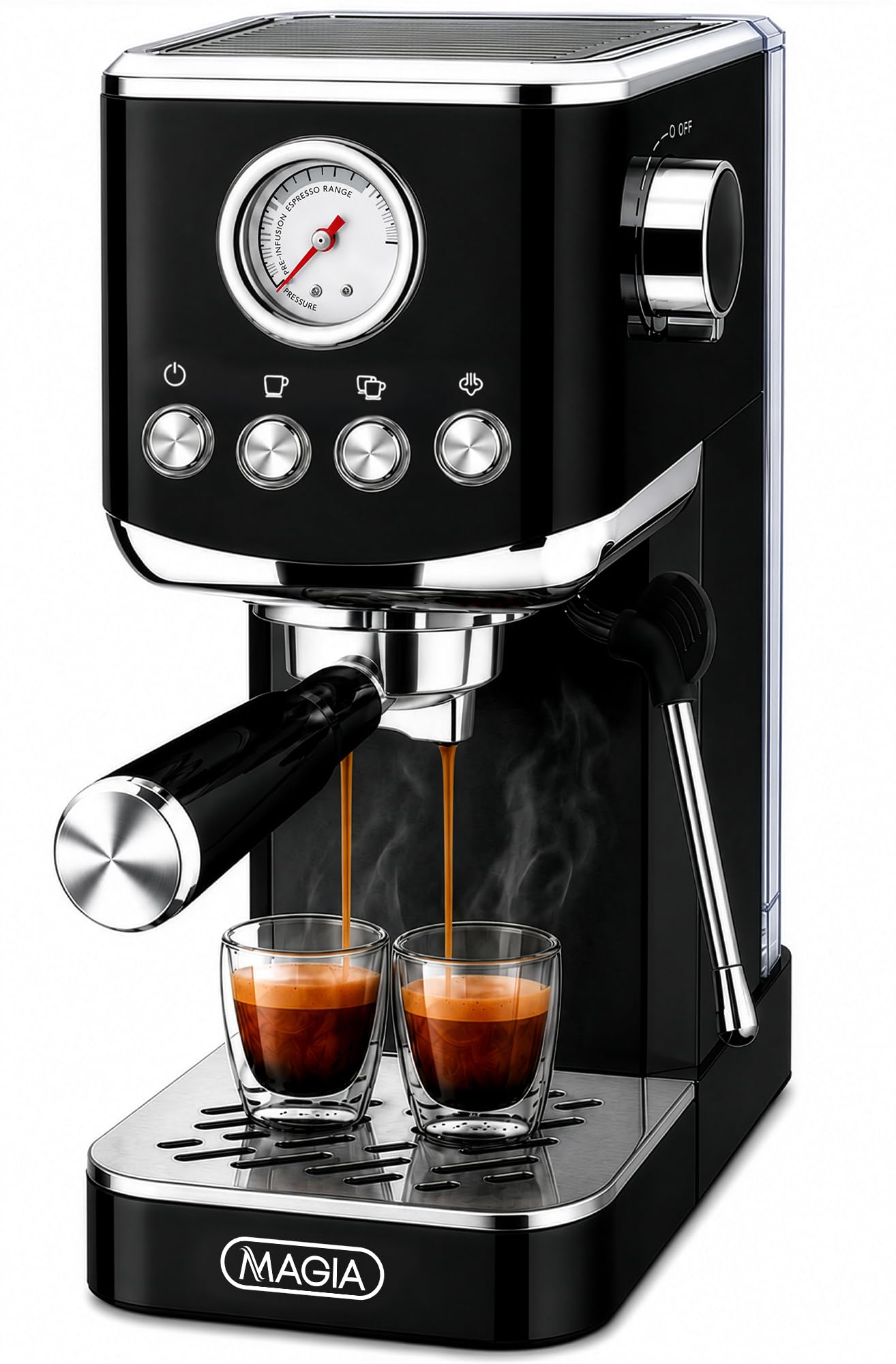 Automatic Espresso Machine with One-Touch Brewing