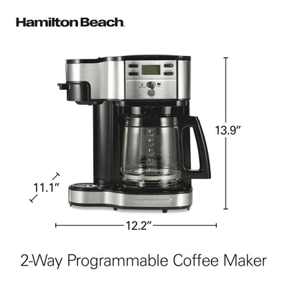 Dual-Brew Coffee Maker with 12-Cup Glass Carafe