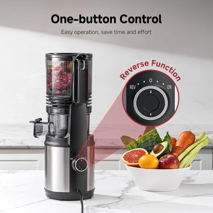 Cold Press Juicer with 6-Inch Wide Feed Chute