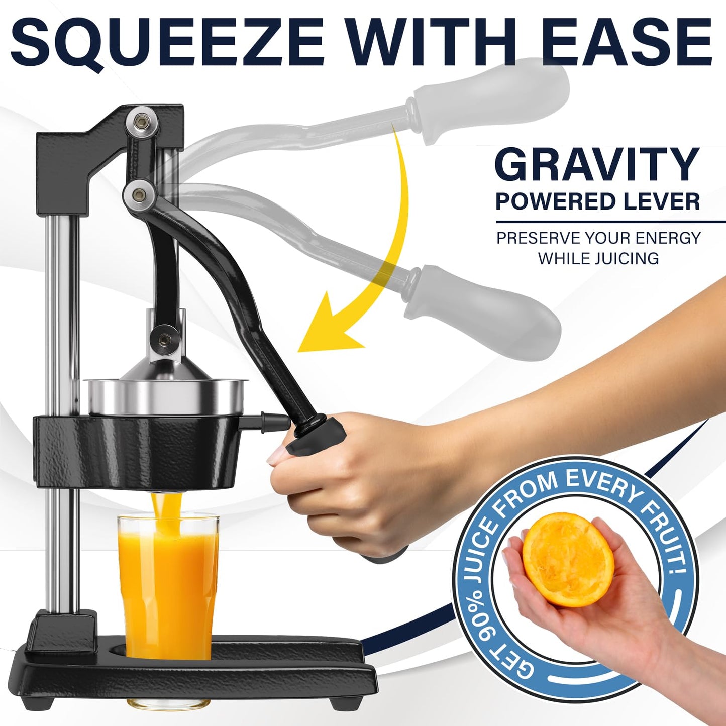 Cast Iron Citrus Juicer with Stainless Steel Cup