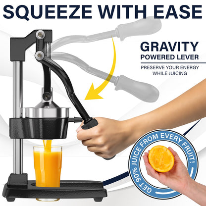 Cast Iron Citrus Juicer with Stainless Steel Cup