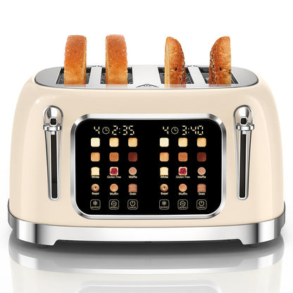 2-Slice Touchscreen Toaster with 6 Browning Levels